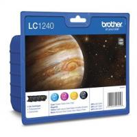 Encre Brother Multipack LC-1240VALBP Black + 3 couleurs 
