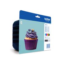 Encre Brother Multipack LC123 Black + 3 couleurs 