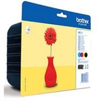 Encre Brother Multipack LC121 Black + 3 couleurs 