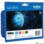 Encre Brother Multipack LC-1280VALBP Black + 3 couleurs 