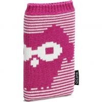 Glöv Phone Sock Etui Telephone portable Rose/Blanc 