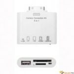 Adaptateur lecteur flash 5en1 vers iPad1/2 et iPhone3/4 