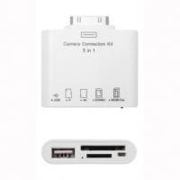 Adaptateur lecteur flash 5en1 vers iPad1/2 et iPhone3/4 