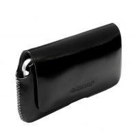 KRU Hector Black Etui Cuir pour Smartphone (L) 