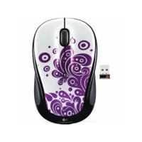 M325 Purple Swirls Wireless Mouse for Notebooks Boîte 