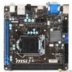 MSI H81I MINI ITX 1150 DDR3 PCI-E VGA DVI HDMI SON LAN 