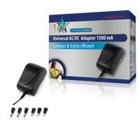 Adaptateur AC/DC universel 3-12V 1.5A max + 6 embouts 