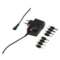 Adaptateur universel avec commutateur 3-12V 1.5A max + 8 emb outs