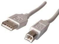 Cordon USB2.0 A-B M/M 1,8m beige 