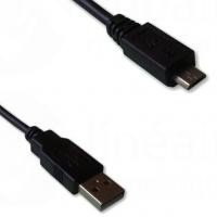 Cordon USB A/microB M/M 1.80m 