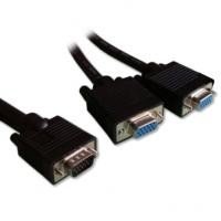 Adaptateur VGA HD15 Mâle vers 2x VGA Femelle 