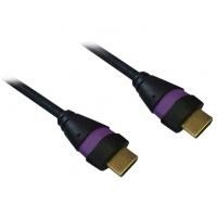 Cordon HDMI 1.4 Ethernet 1.5m A-A M-M Noir/Mauve 