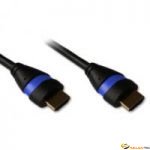 Cordon HDMI 1.4 Ethernet 3m A-A M-M Noir/Bleu 