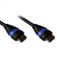 Cordon HDMI 1.4 Ethernet 3m A-A M-M Noir/Bleu 