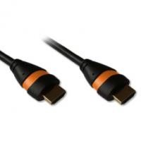 Cordon HDMI 1.4 Ethernet 3m A-A M-M Noir/Orange 