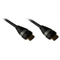 Cordon HDMI 1.4 Ethernet 5m A-A M-M Noir/Silver 