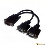 AdaptateurDVI Mâle vers 2x VGA Femelle 0.20m 