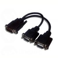 AdaptateurDVI Mâle vers 2x VGA Femelle 0.20m 