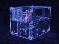 ACUF-HUVB Boîtier Transparent Cube UV Bleu 