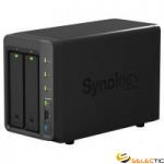 DS713+ Boîtier NAS pour 2 DD 3.5/2.5p 2.13GHz DCore 1Go 2LAN Gb USB3 eSata