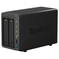 DS713+ Boîtier NAS pour 2 DD 3.5/2.5p 2.13GHz DCore 1Go 2LAN Gb USB3 eSata