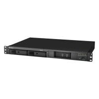 RS214 Boîtier NAS Rack 1U pour 2 DD 3.5/2.5p 1.2GHz 512Mo 2LAN Gb USB3 eSata