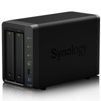 DS214+ Boîtier NAS pour 2 DD 3.5/2.5p 1.33GHz DCore 1Go 2LAN Gb USB3 eSata