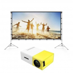 Mini projecteur de poche Portable HD 1080P, pour Home cinéma, AV, USB, carte SD, TF, PK YG300